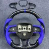 LED Forged Carbon Fiber Steering Wheel for 2015-2023 Dodge Challenger Hellcat Charger SRT Jeep Grand Cherokee Durango SRT Car