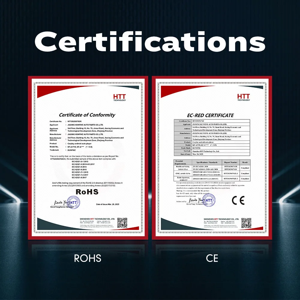 10.26 Inch Wireless CarPlay Monitor IPS Screen Android Auto Touch Screen WIFI FM BT 5.0 Rearview Dash Cam Multimedia Player AUX