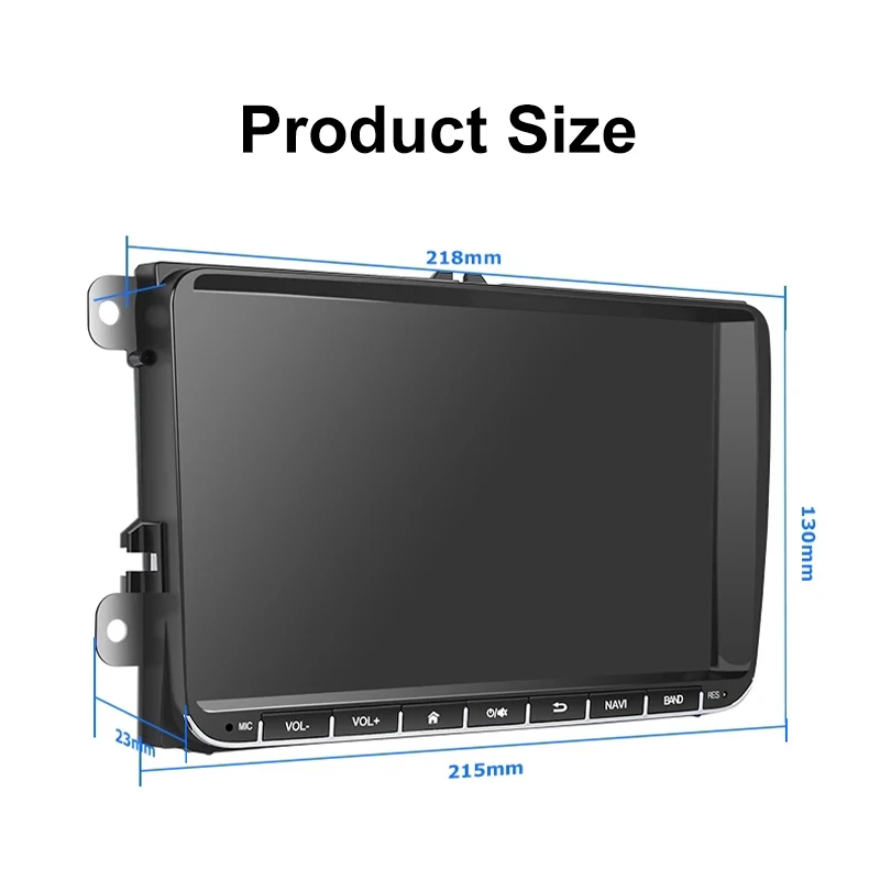 2 Din Android Auto Car Radio Stereo Video GPS 4G SIM Wifi FM AM RDS Dashboard for Android Auto Mirror Link