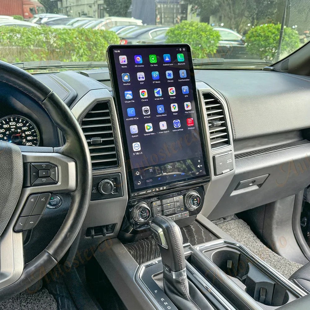 Car Radio 16.8 Inch Carplay Android 13 Car GPS Navigation for Ford F150 2015-2021 Multimedia Player Head Unit Media Auto Stereo