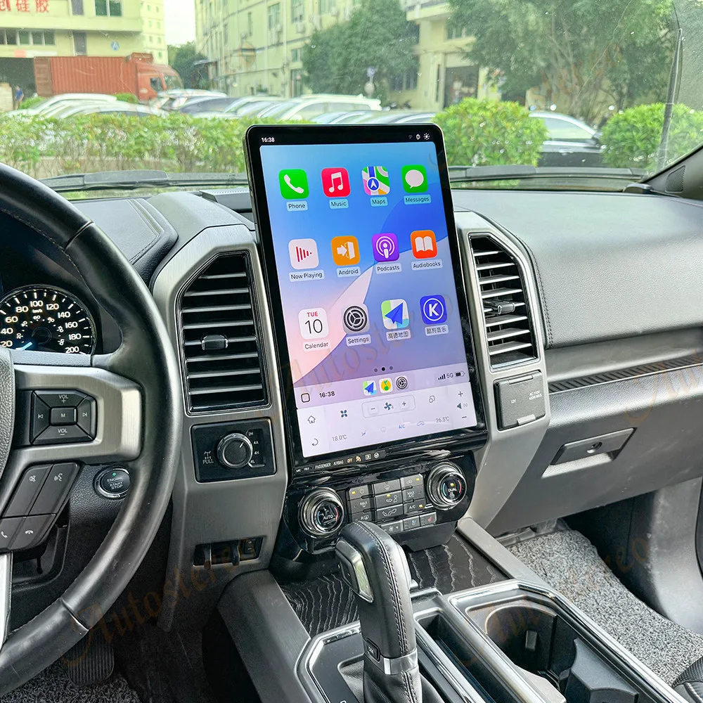 Car Radio 16.8 Inch Carplay Android 13 Car GPS Navigation for Ford F150 2015-2021 Multimedia Player Head Unit Media Auto Stereo