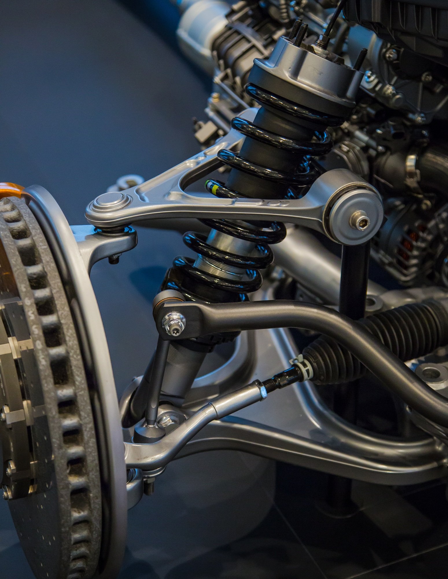 Car suspension and front axle assembly